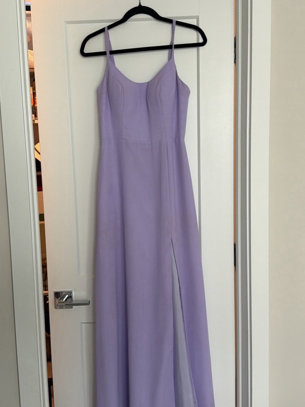 Azazie Lilac Spaghetti-Strap Maxi Dress
